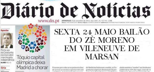 SEXTA 24 MAIO BAILÃO DO ZÈ MORENO EM VILENEUVE DE MARSAN 