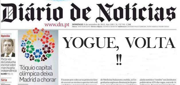  YOGUE, VOLTA !!