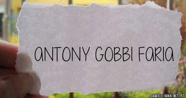 ANTONY GOBBI FARIA