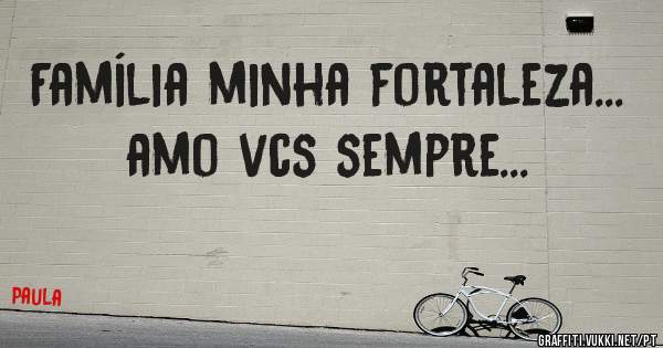 Família minha fortaleza... amo vcs sempre... 