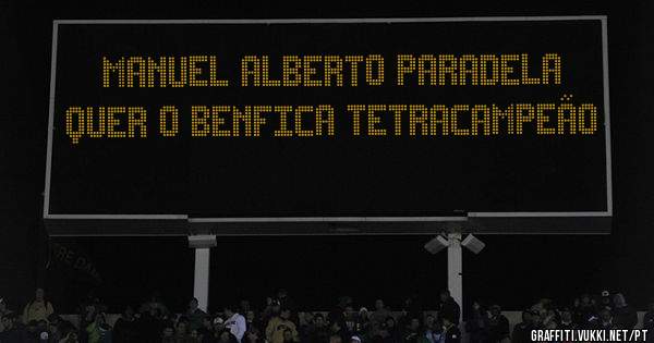 MANUEL ALBERTO PARADELA  QUER O BENFICA TETRACAMPEÃO 