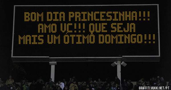 Bom dia Princesinha!!!
Amo Vc!!! Que seja mais um ótimo Domingo!!!