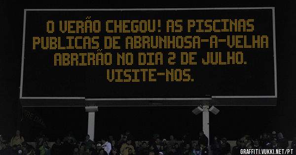 O VERÃO CHEGOU! AS PISCINAS PUBLICAS DE ABRUNHOSA-A-VELHA ABRIRÃO NO DIA 2 DE JULHO. VISITE-NOS.