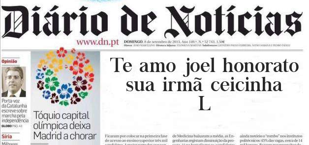 Te amo joel honorato sua irmã ceicinha
L