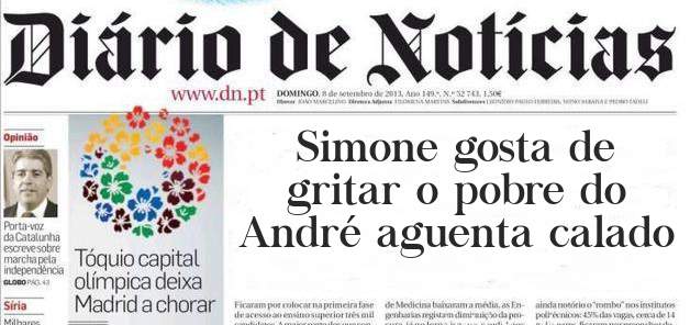 Simone gosta de gritar o pobre do André aguenta calado
