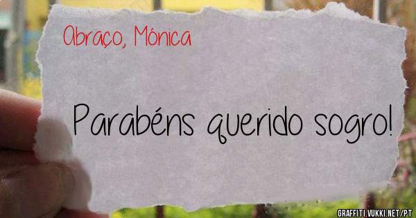 Parabéns querido sogro!