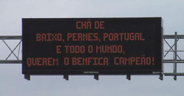                                         CHÃ DE BAIXO, PERNES, PORTUGAL
                            E TODO O MUNDO,  QUEREM  O BENFICA  CAMPEÃO!
