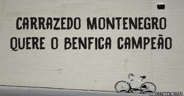  Carrazedo Montenegro quere o Benfica campeão