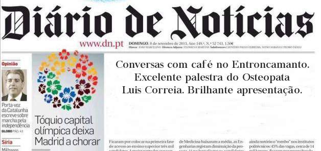 Conversas com café no Entroncamanto.
Excelente palestra do Osteopata Luis Correia. Brilhante apresentação.
