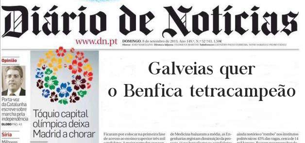 Galveias quer o Benfica tetracampeão 