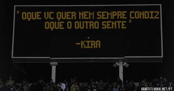 '' Oque Vc Quer Nem Sempre Condiz Oque O Outro Sente ''
.

-KIRA™