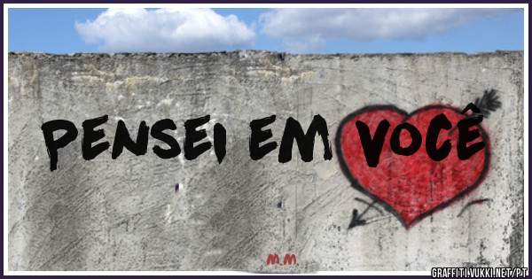 Pensei em você 