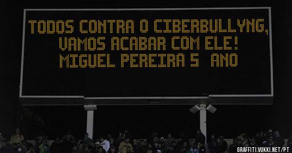 Todos contra o ciberbullyng, vamos acabar com ele!

Miguel Pereira 5° ano