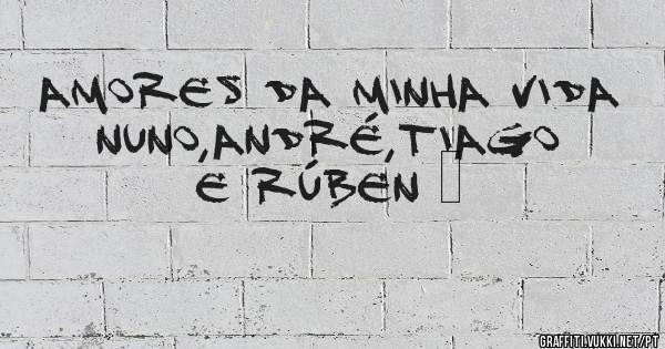 Amores da minha vida 
Nuno,André,Tiago e Rúben ❤
