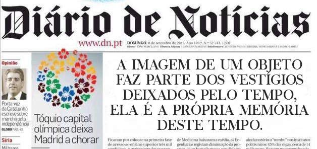 A IMAGEM DE UM OBJETO FAZ PARTE DOS VESTÍGIOS DEIXADOS PELO TEMPO, ELA É A PRÓPRIA MEMÓRIA DESTE TEMPO.
        
