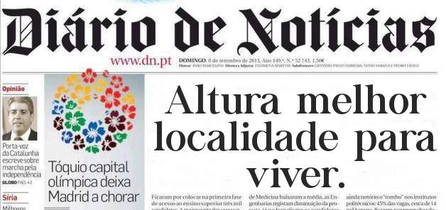 Altura melhor localidade para viver. 