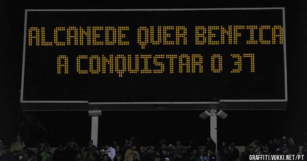ALCANEDE QUER BENFICA A CONQUISTAR O 37 