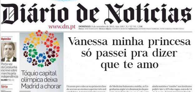 Vanessa minha princesa só passei pra dizer que te amo