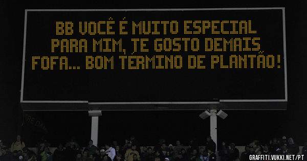 Bb você é muito especial para mim, te gosto demais fofa... Bom término de plantão!