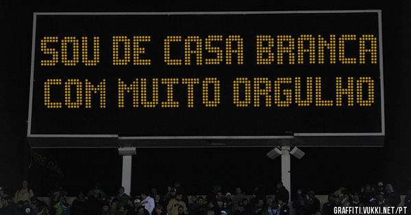 Sou de casa branca com muito orgulho