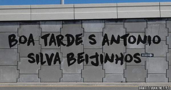 boa tarde s antonio silva beijinhos
