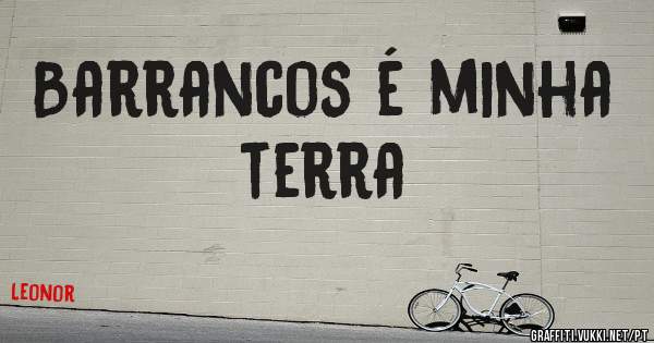 Barrancos é minha terra