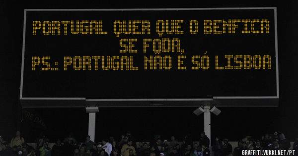 Portugal quer que o Benfica se foda.
PS.: Portugal não é só Lisboa