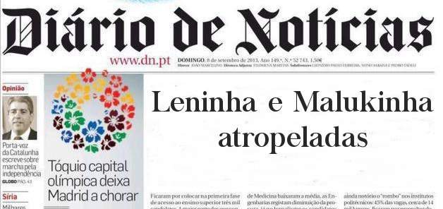Leninha e Malukinha atropeladas