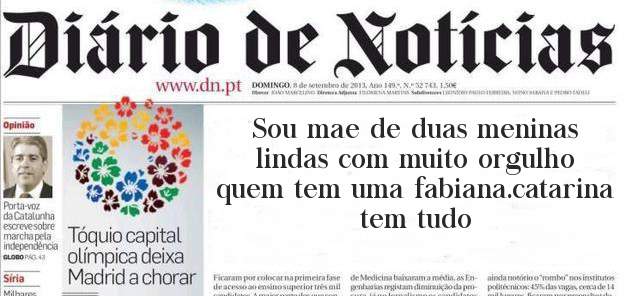 Sou mae de duas meninas lindas com muito orgulho quem tem uma fabiana.catarina tem tudo
