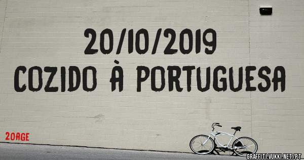 20/10/2019
Cozido à portuguesa 
