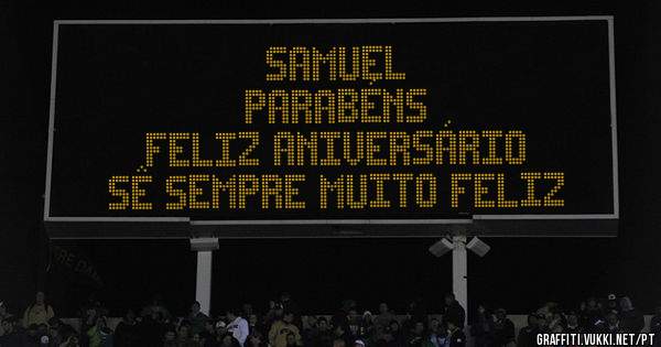 Samuel
Parabéns
Feliz Aniversário
Sê sempre muito Feliz
