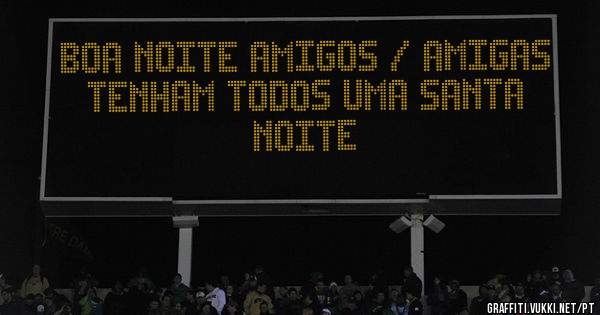 BOA NOITE AMIGOS / AMIGAS
TENHAM TODOS UMA SANTA NOITE
