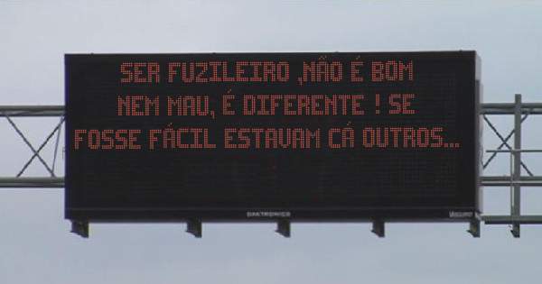 SER FUZILEIRO ,NÃO É BOM NEM MAU, É DIFERENTE ! SE FOSSE FÁCIL ESTAVAM CÁ OUTROS...