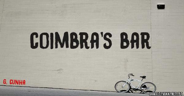 coimbra's bar