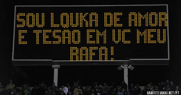Sou louka de amor e tesão em vc Meu Rafa!