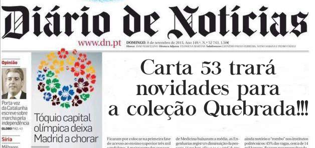 Carta 53 trará novidades para a coleção Quebrada!!! 