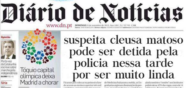 suspeita cleusa matoso pode ser detida pela policia nessa tarde por ser muito linda