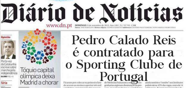 Pedro Calado Reis é contratado para o Sporting Clube de Portugal