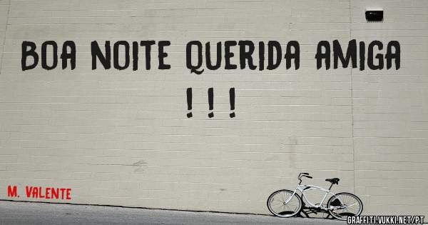 Boa noite querida amiga ! ! !