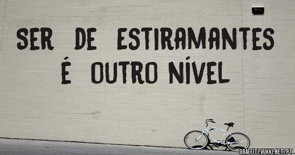 Ser  de  Estiramantes é  outro nível 