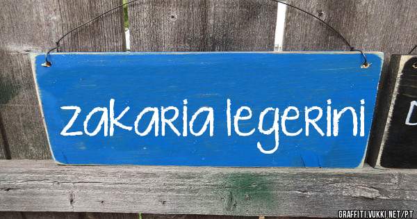 zakaria legerini