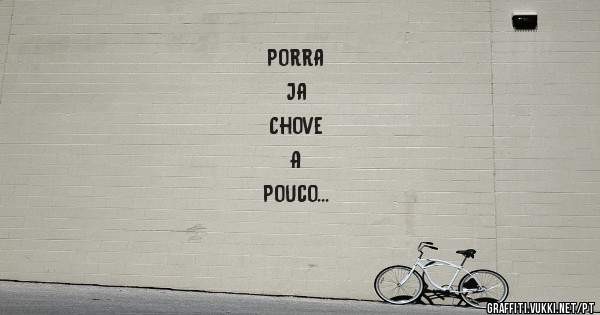 Porra
Ja
Chove
A
Pouco
Estava
Sol