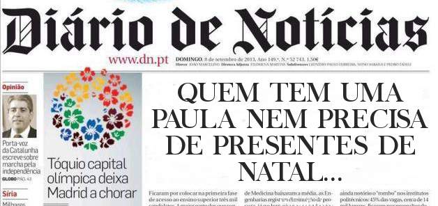 QUEM TEM UMA PAULA NEM PRECISA DE PRESENTES DE NATAL...