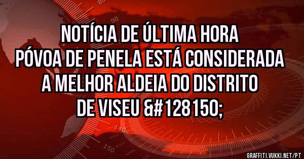Notícia de última hora
Póvoa de Penela está considerada a melhor aldeia do distrito de Viseu 💖