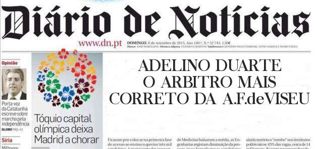 ADELINO DUARTE O ARBITRO MAIS CORRETO DA A.F.deVISEU