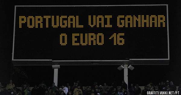 Portugal vai ganhar o Euro 16
