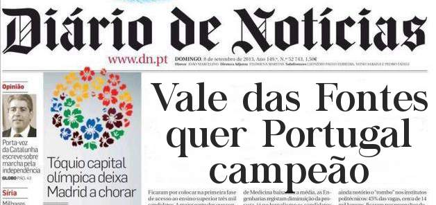 Vale das Fontes quer Portugal campeão