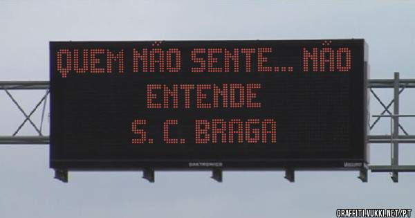 Quem não sente... não entende
S. C. BRAGA