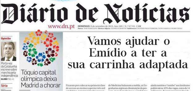 Vamos ajudar o Emídio a ter a sua carrinha adaptada