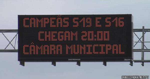 Campeãs S19 e S16 chegam 20:00
Câmara Municipal